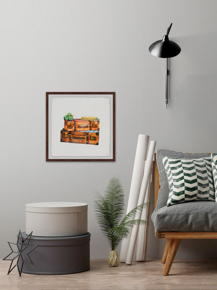 "Going West" Framed Painting Print, 12"x12"