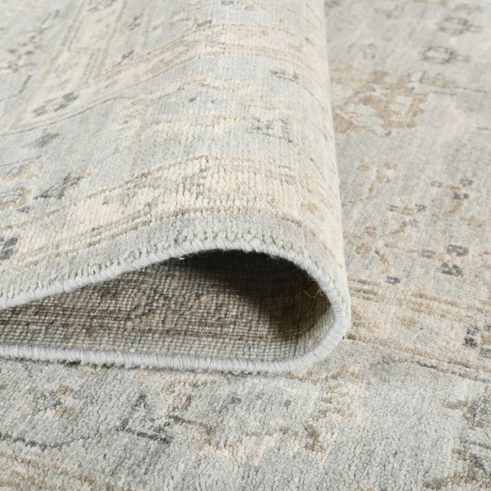 Nuit Arabe Lodi Area Rug Ice Blue, 2' X 3'