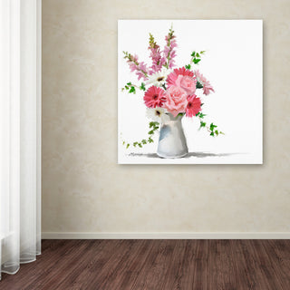 The Macneil Studio 'Pink Flowers' Canvas Art, 14"x14"