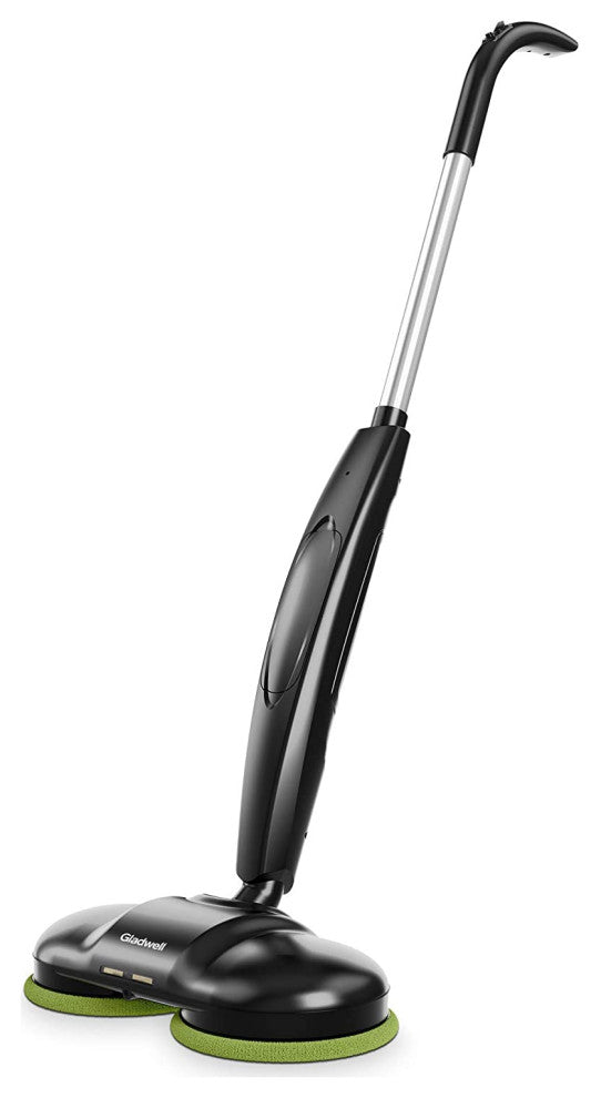Gladwell Cordless Electric Mop, 3 in 1 Spinner, Scrubber and Waxer, Black