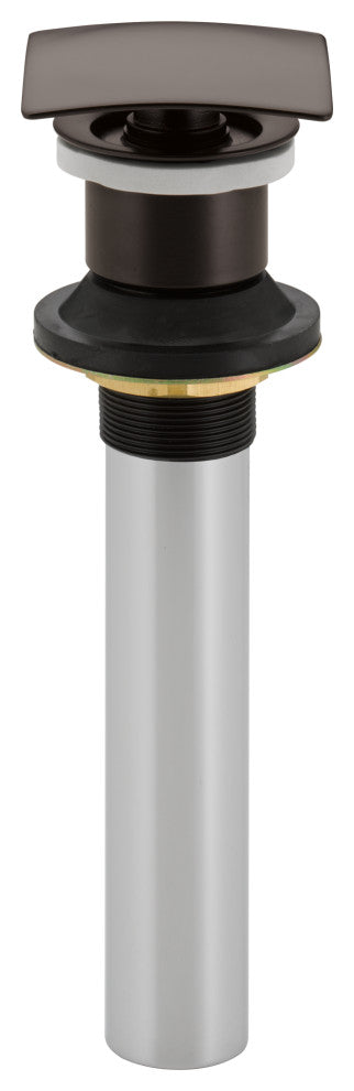Delta Square Push Pop-Up Less Overflow, Venetian Bronze, 72174-RB
