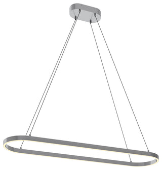 Glo 48'' LED Linear Pendant, Satin Nickel