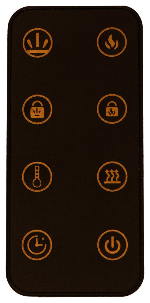 42" Wall-Mount Electric Fireplace, Black
