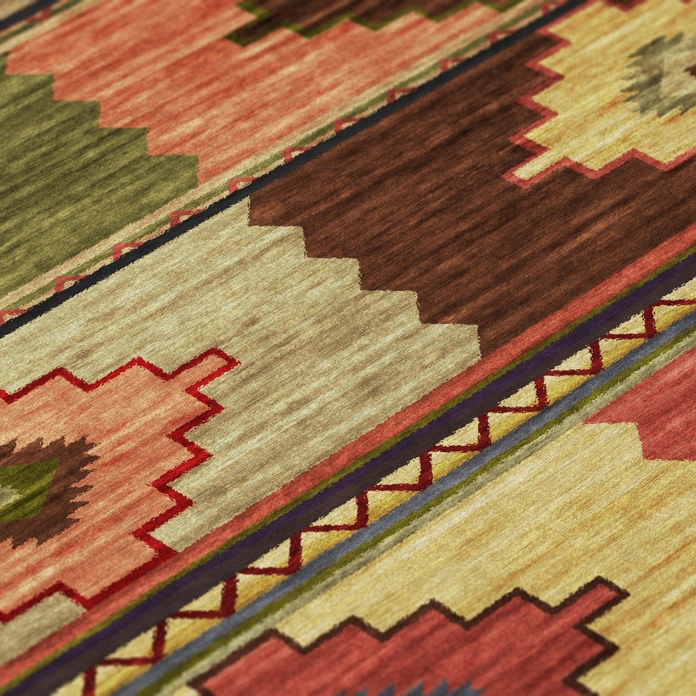 Indoor/Outdoor Phoenix PH1 Canyon Machine Washable 2'3" x 7'6" Runner Rug