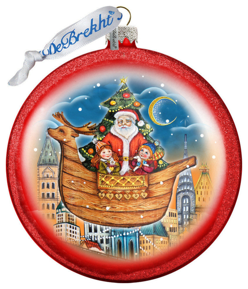 Christmas Arrival Red Ball Ornament