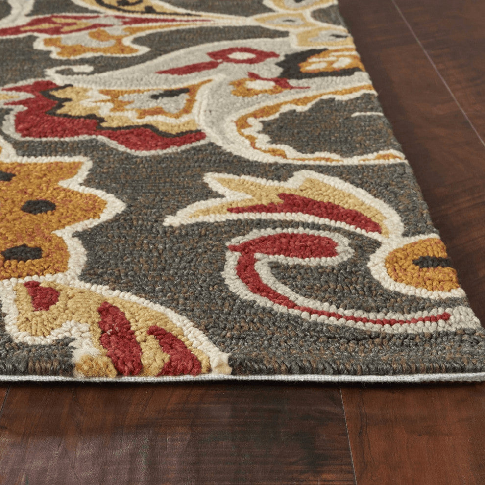 3' X 5' Taupe Hand Tufted Area Rug
