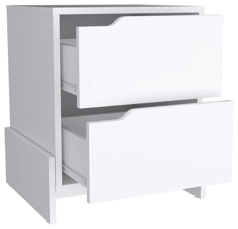 Nightstand Brookland, Bedroom, White