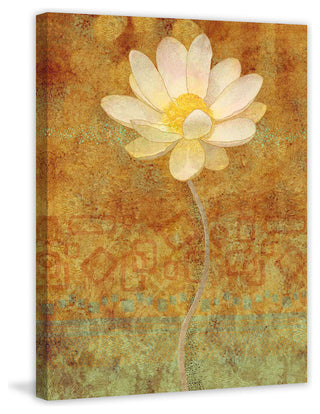 "White Lotus" Painting Print on Wrapped Canvas