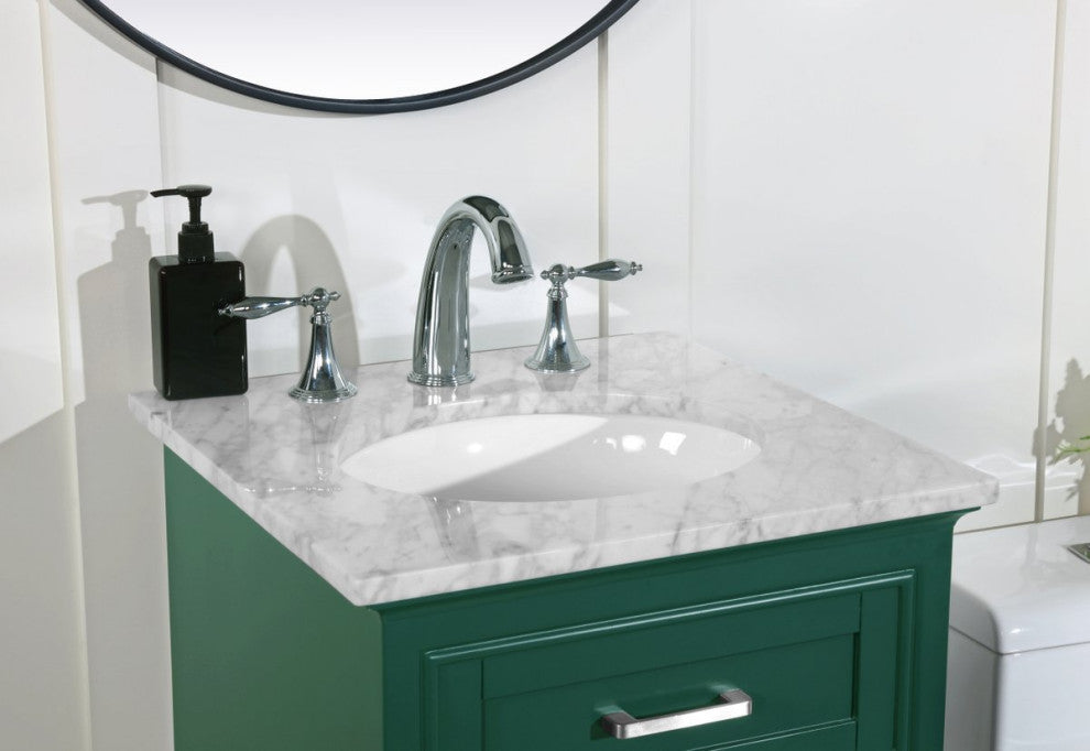 Amber Single Bathroom Vanity, Blue, Green, 19"