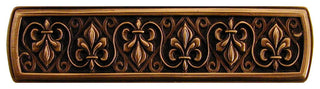 Fleur-de-Lis Pull Antique Brass, Antique Copper