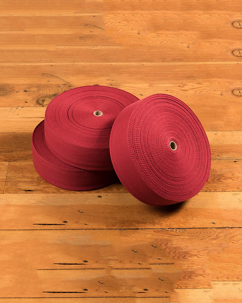 NaturalAreaRugs Cotton Non Slip Carpet Tape (4.75 In x 150 Ft), Red
