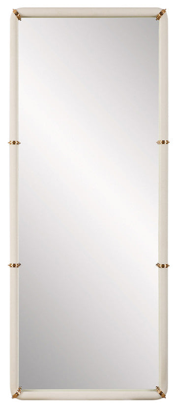 Uttermost Cyprus White Dressing Mirror
