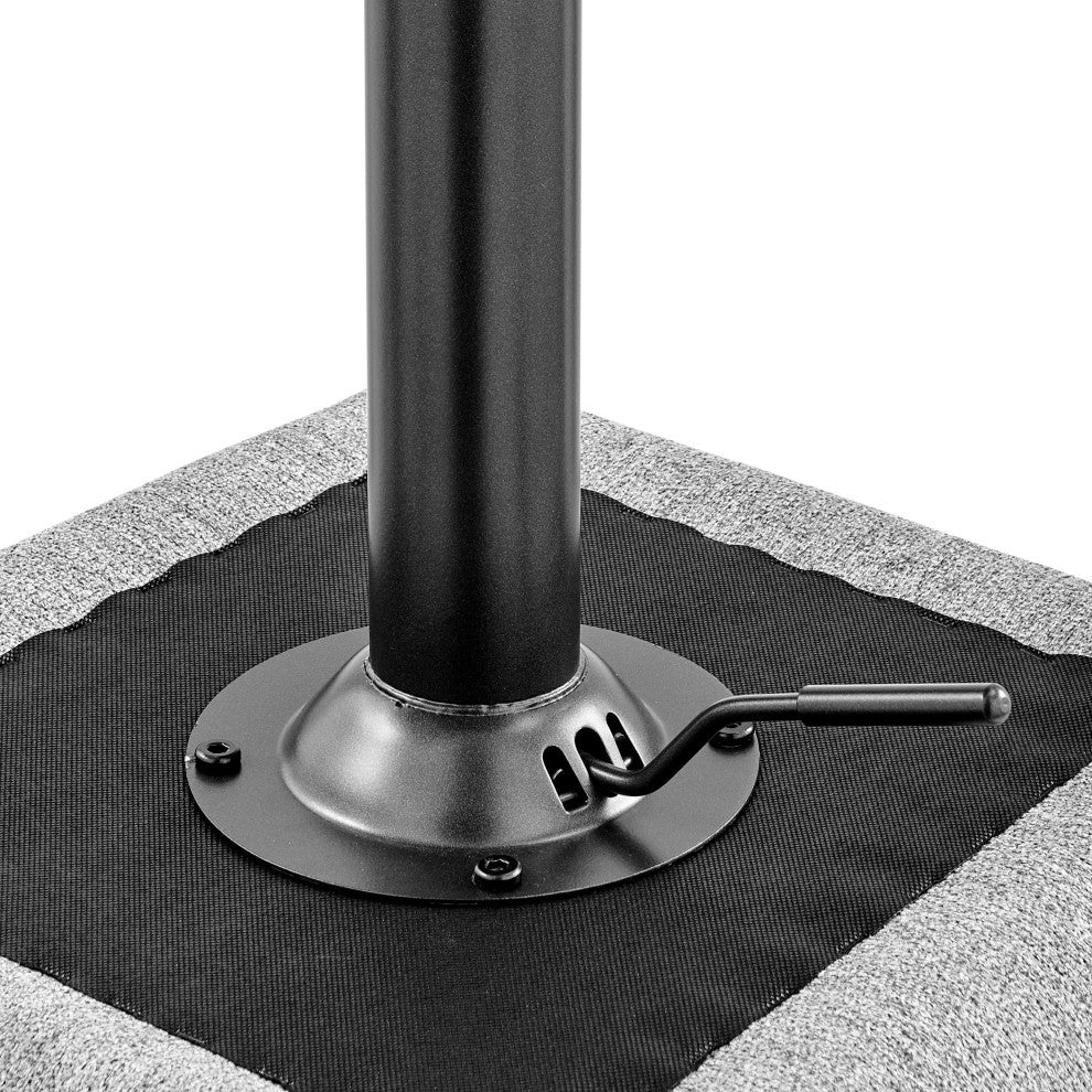 Luther Fabric Gaslift Swivel Bar Stool, Set of 2, Strata Gray