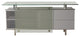 Lacquer Buffet, Sliding Glass Door, Gray