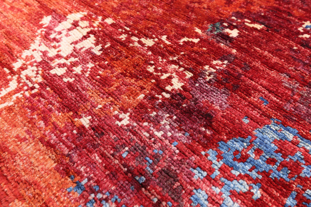 9' 0" X 11' 10" Fine Serapi Modern Hand-Knotted Rug - Q12416