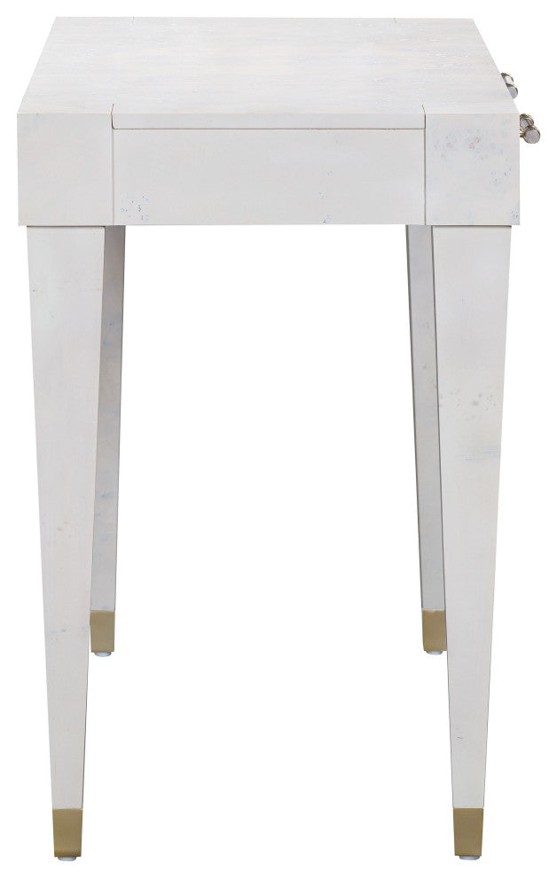 Brandyss Burl Work Desk, White