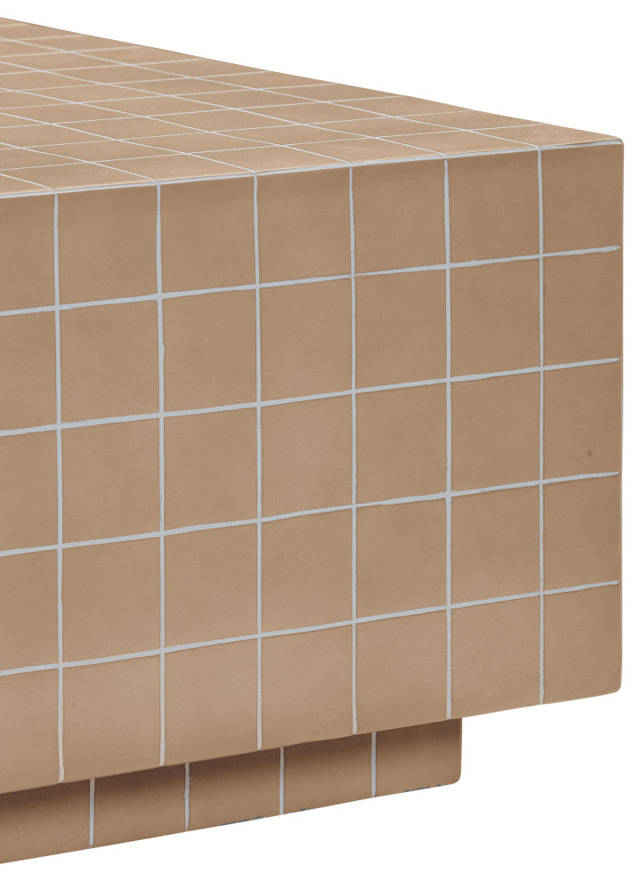 Mixie Taupe Tile Indoor / Outdoor Coffee Table, Taupe