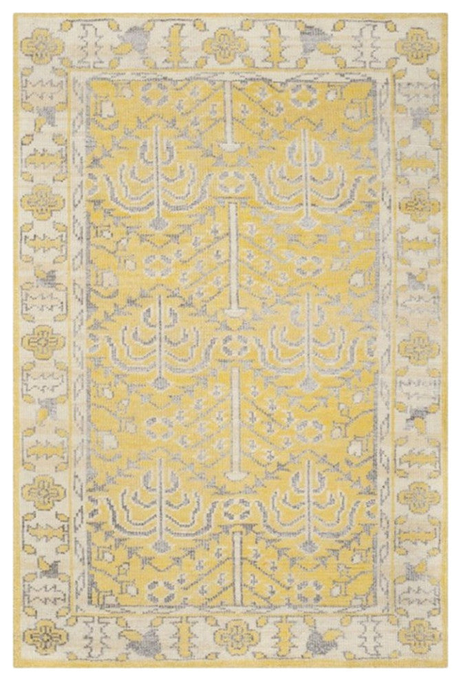 Safavieh Stone Wash 9' X 12' Hand Knotted Rug in Yellow