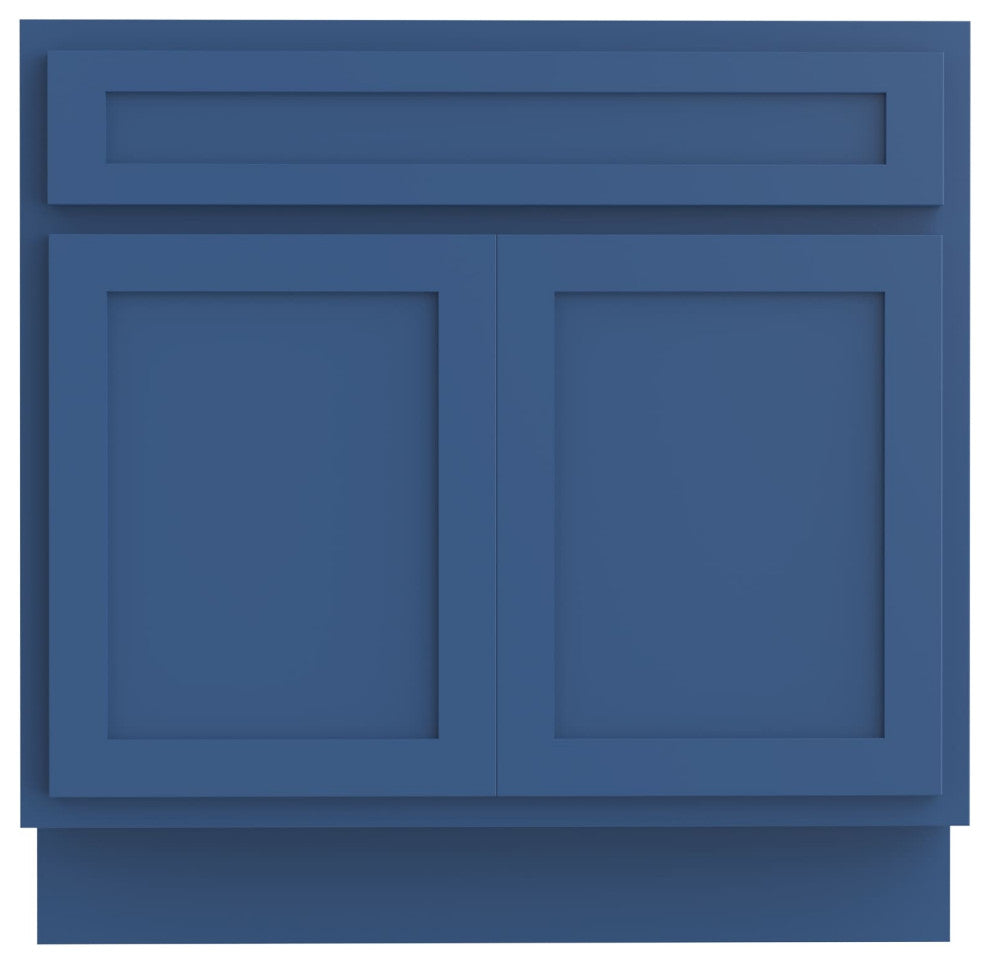 Vanity Art Vanity Base Cabinet, No Top, 36", Blue