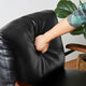 Set of 2 Black Leatherette Accent Armchair
