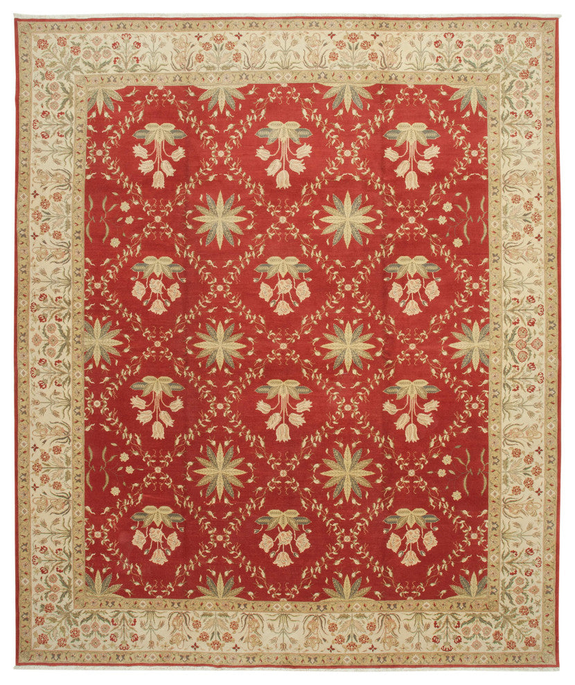 Rug N Carpet - Handwoven Oriental 11' 11" x 14' 4" Oversize Oushak Area Rug