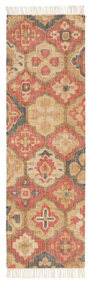 Dash & Albert Pali Multi Handwoven Jute Rug, Multi, Runner-2'6" x 8'