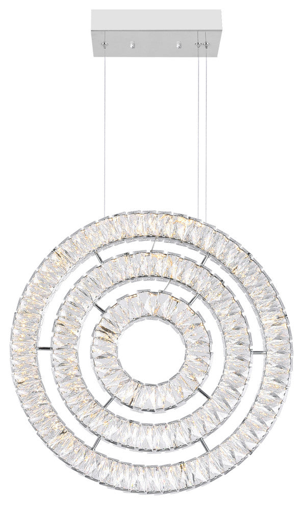 Celina LED Chandelier With Chrome Finish