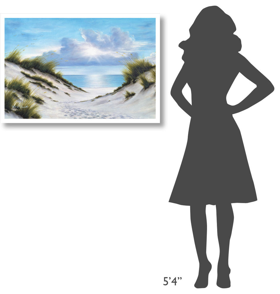 "Sand and Sea" Digital Paper Print by Diane Romanello, 38"x26"