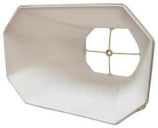 Royal Designs Rectangle Cut Corner Lamp Shade, Linen Beige, 10x18x13.25
