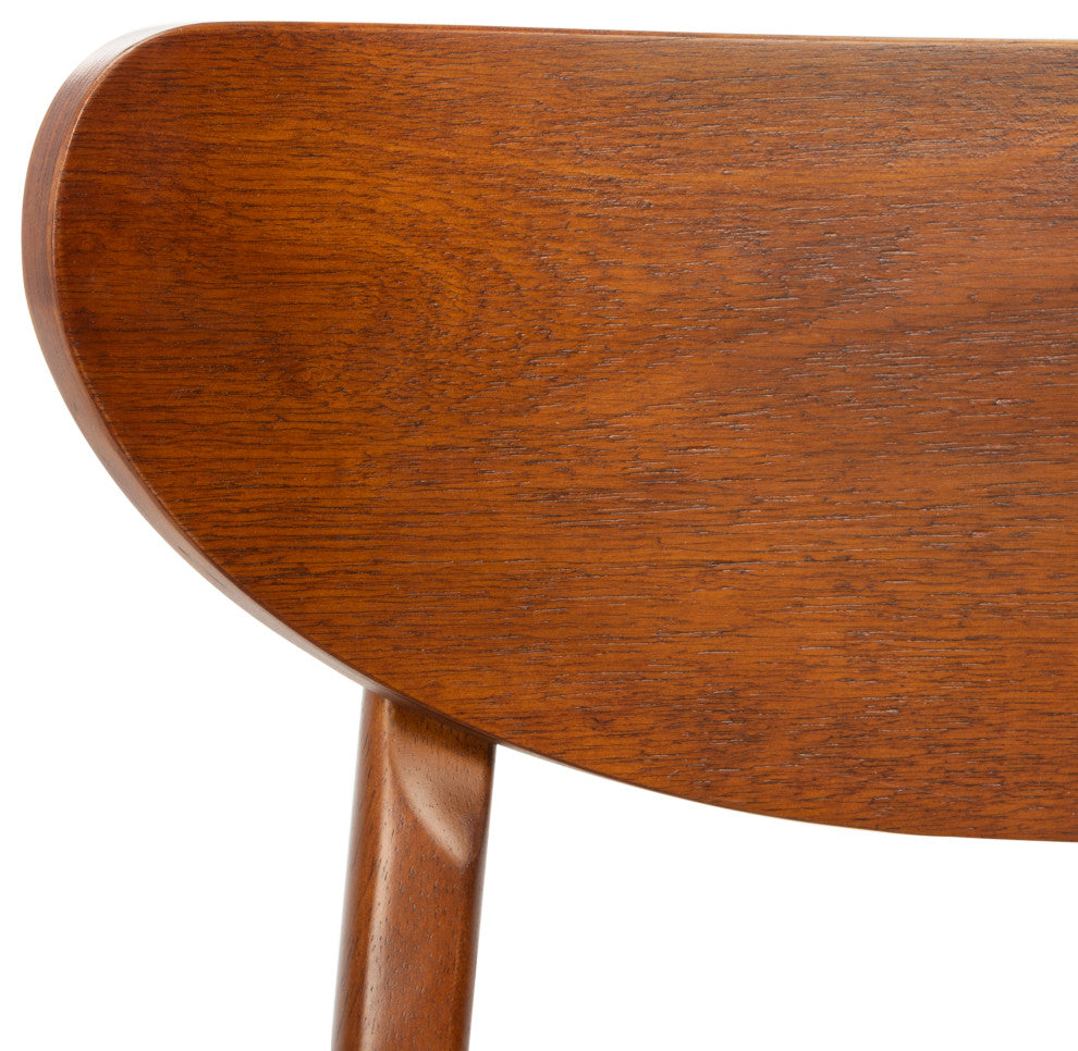 Safavieh Lucca Retro Dining Chair, Set of 2, Walnut