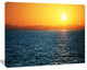 Beautiful River View At Sunset, Large Seashore Canvas Print, 20"x12"
