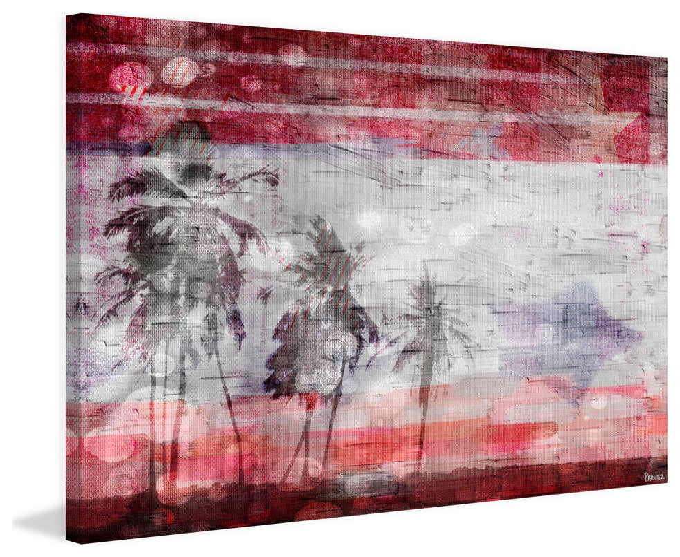 "Patriotic Palms" Print on Canvas, 45"x30"