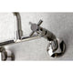 KS423PN Concord Two-Handle Wall-Mount Kitchen Faucet, Polished Nickel