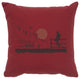 Image Pillow 16x16 Welcome Ranch Cotton Brick