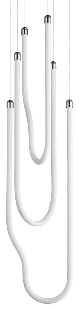 ET2 E24983 Soleil 13"W Multi Light Pendant - Polished Chrome