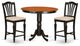 3 Pc Counter Height Pub Set - High Top Table And 2 Counter Height Stool