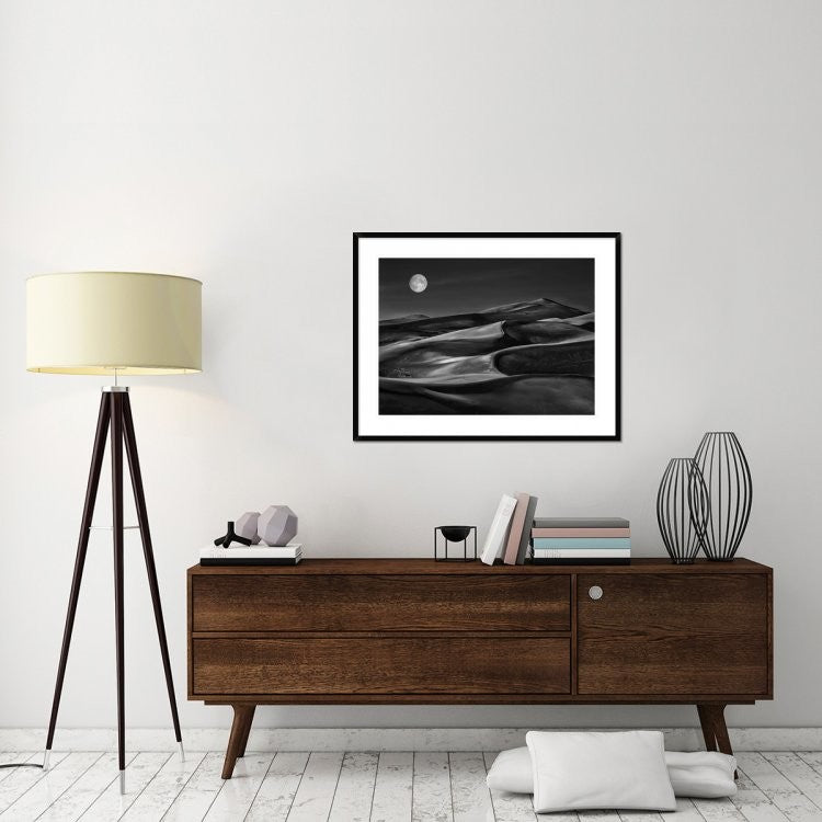 "The Night Walked Down The Sky" Framed Digital Print by Yvette Depaepe, 40x32"