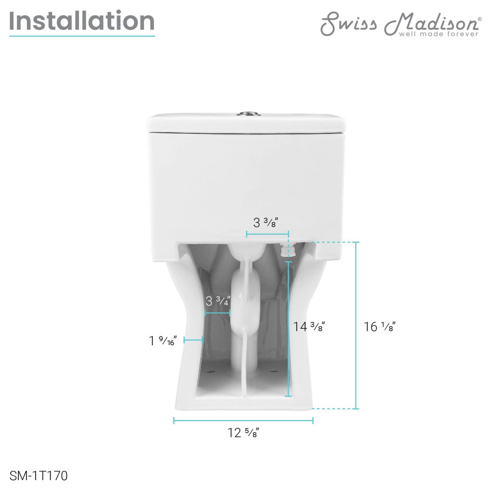 Clichy One-Piece Elongated Toilet Dual-Flush 1.1/1.6 gpf