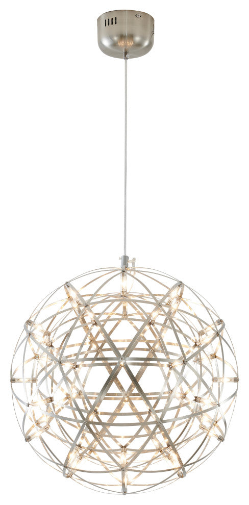 Star Light LED Light Fixture, Satin Nickel