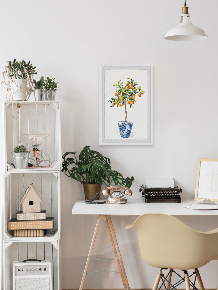 "Decorative Pot" Framed Painting Print