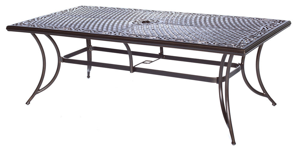 Manor 9-Piece Outdoor Dining Set With Eight Swivel Rockers