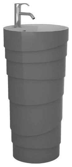 Fine Fixtures Rockview Pedestal, Gray
