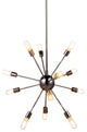 Cork 30" Twelve Light Pendant Polished Nickel