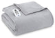 Micro Flannel Electric Heated Comforter, Greystone, Full