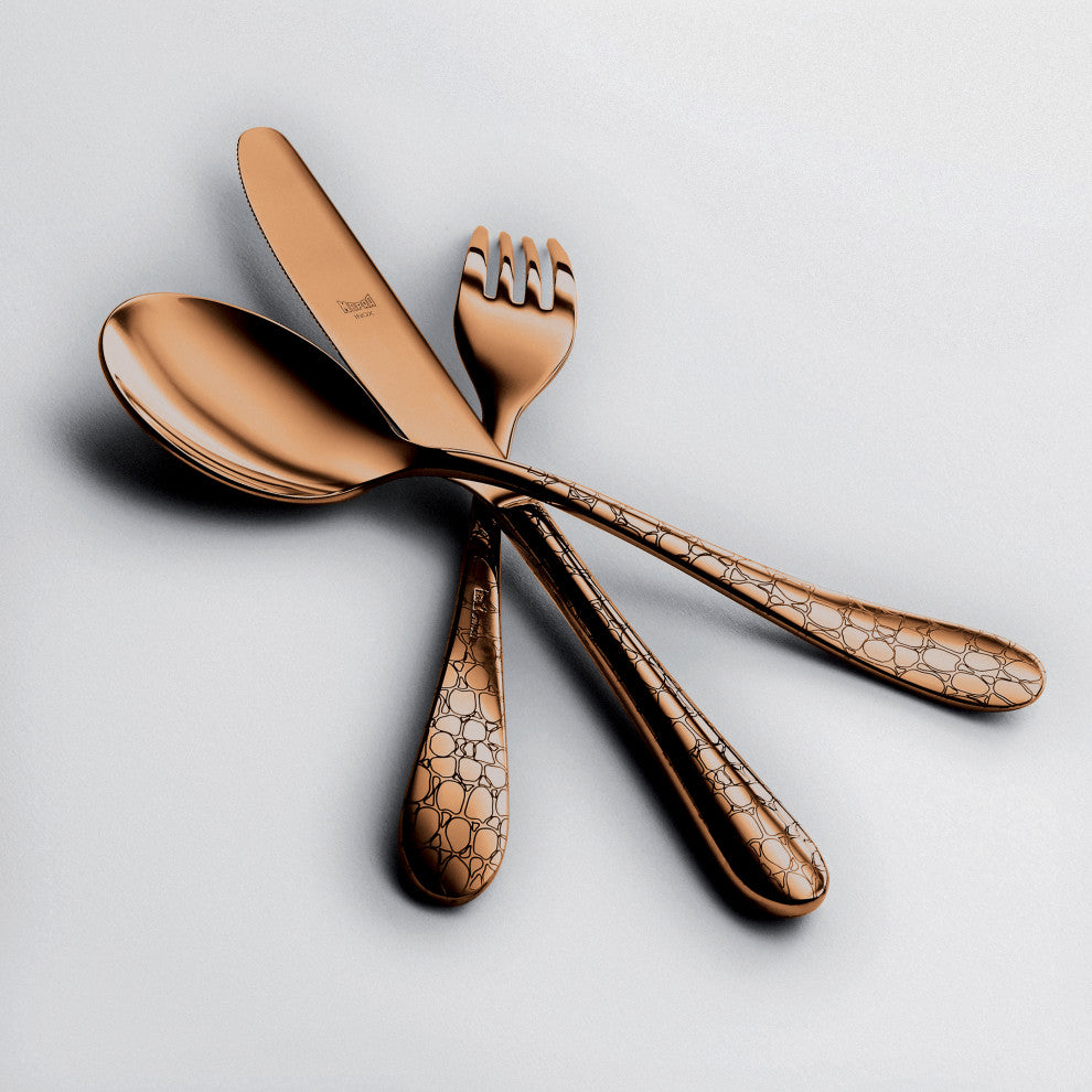 Coccodrillo Bronze Flatware Set, 20-Piece Set