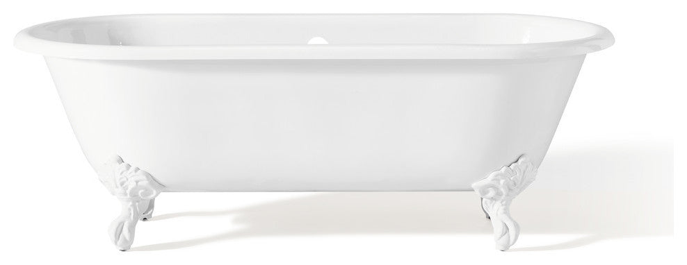 Cheviot Products Regal Cast Iron Bathtub With Continuous Rolled Rim
