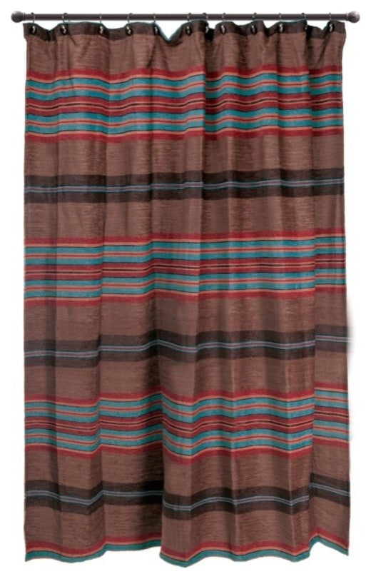 Canyon View Southwest Striped Shower Curtain