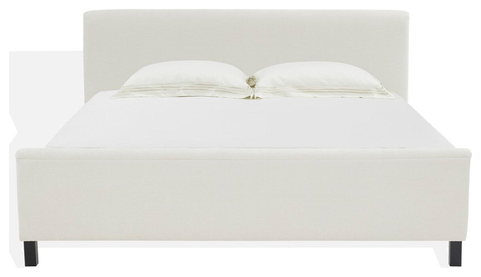Safavieh Couture Finney Upholstered Bed, Creme, King