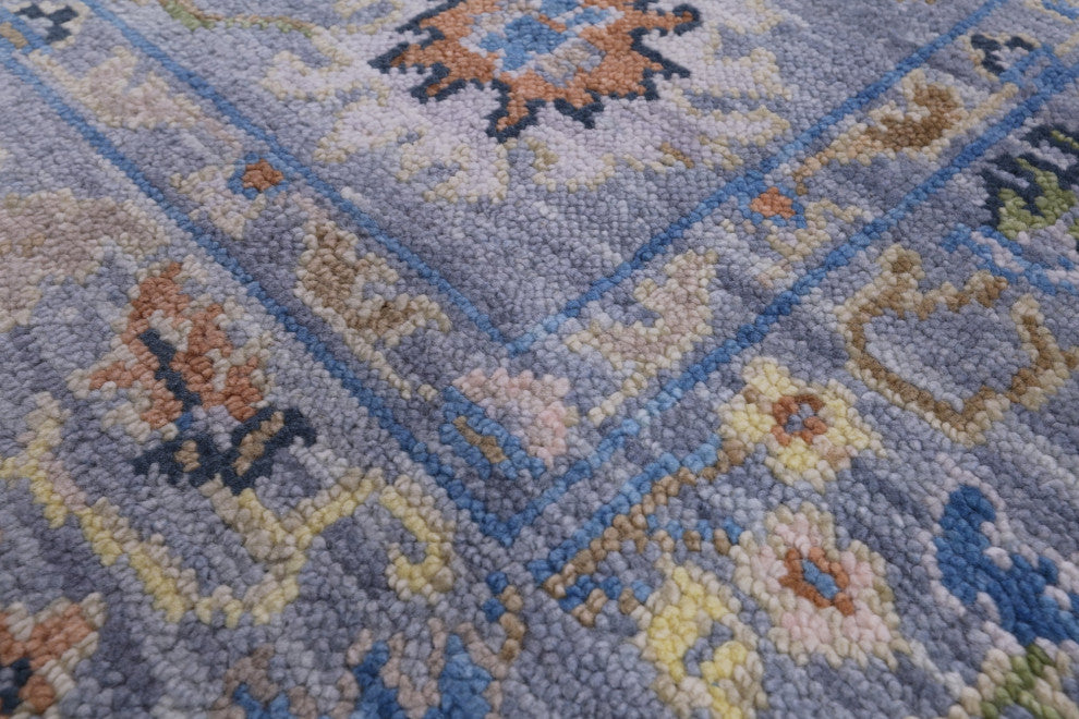 Turkish Oushak Handmade Wool Rug 5' 1" X 8' 6" - Q15351