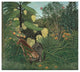 "Fight between a Tiger and a Buffalo, 1908" Print by Henri Rousseau, 32"x29"